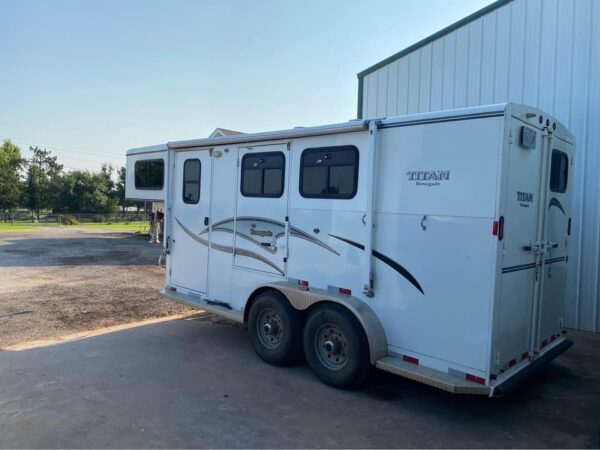 2 horse trailer with living quarters steel gooseneck weekender