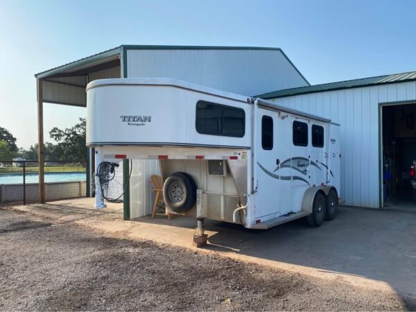 2 horse trailer with living quarters steel gooseneck weekender