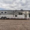 3 horse trailer with living quarters bison ranger rg8316s side load