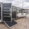 3 horse trailer with living quarters bison ranger rg8316s side load