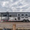 3 horse trailer with living quarters bison ranger rg8316s side load