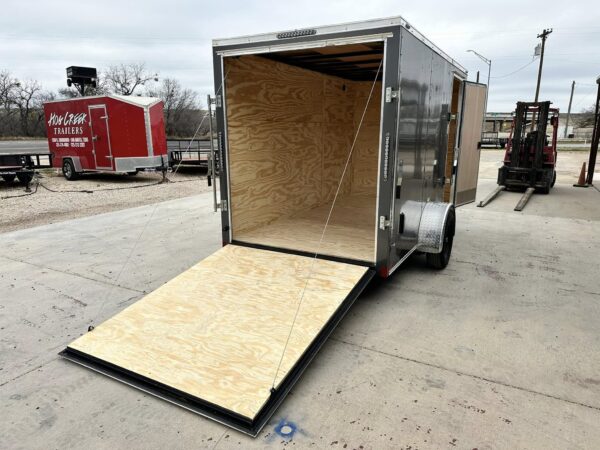 diamond cargo trailers 6x12 single axle enclosed