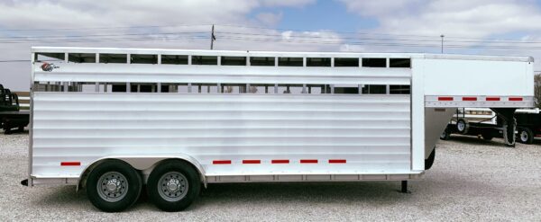 2021 kiefer aluminum livestock trailers 7x20