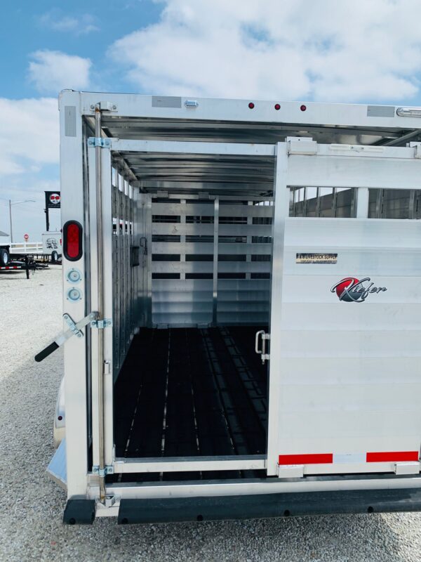 2021 kiefer aluminum livestock trailers 7x20