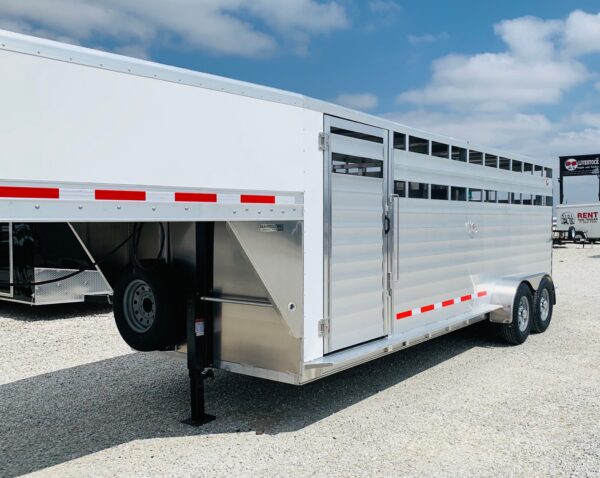 2021 kiefer aluminum livestock trailers 7x20