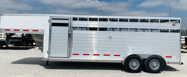 2021 kiefer aluminum livestock trailers 7x20