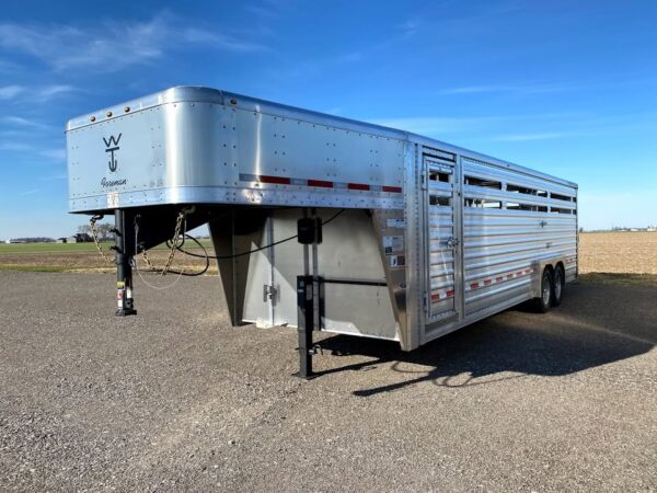 aluminum stock trailers 26'x8'x6'8" cattle hauler