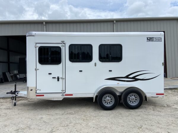 2024 shadow bumper pull horse trailers 3 horse slant
