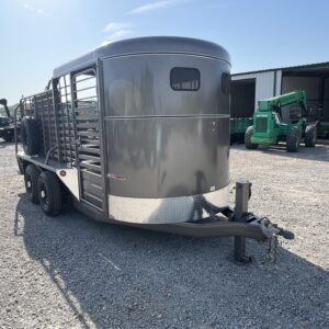 2025 gr bumper pull livestock trailers 16ft half top