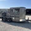 2025 gr bumper pull livestock trailers 16ft half top