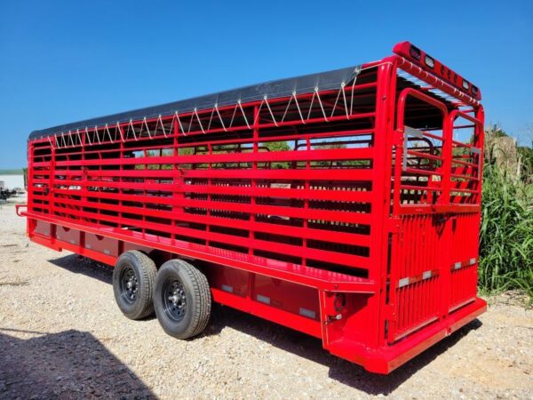 2024 delco livestock trailers 24ft gooseneck
