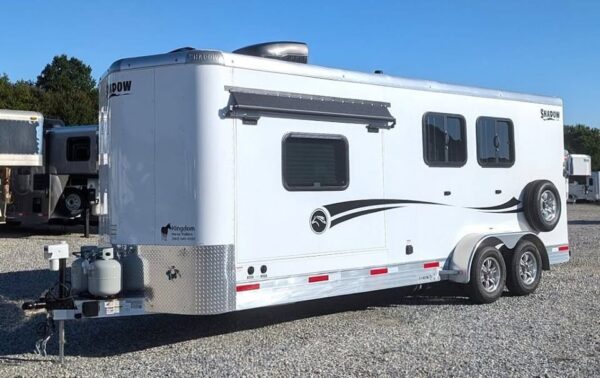 enclosed trailer with living quarters 2025 shadow 2h bumper pull