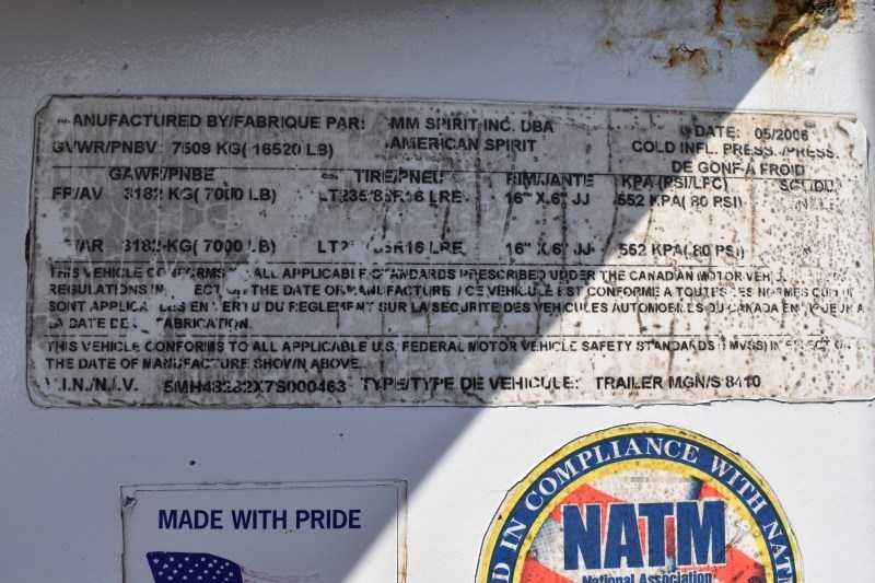 2007 Used 4 Horse Trailers for Sale - American Spirit 8410GLQ with 10' Short Wall - $21,800 - Image 17