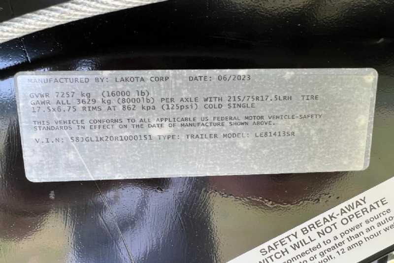 2024 Used Livestock Trailers - Lakota Charger LE81413SR with 13' Short Wall - $62,400 - Image 33